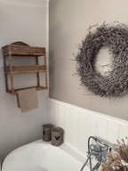 Handtuchregal aus Rattan
