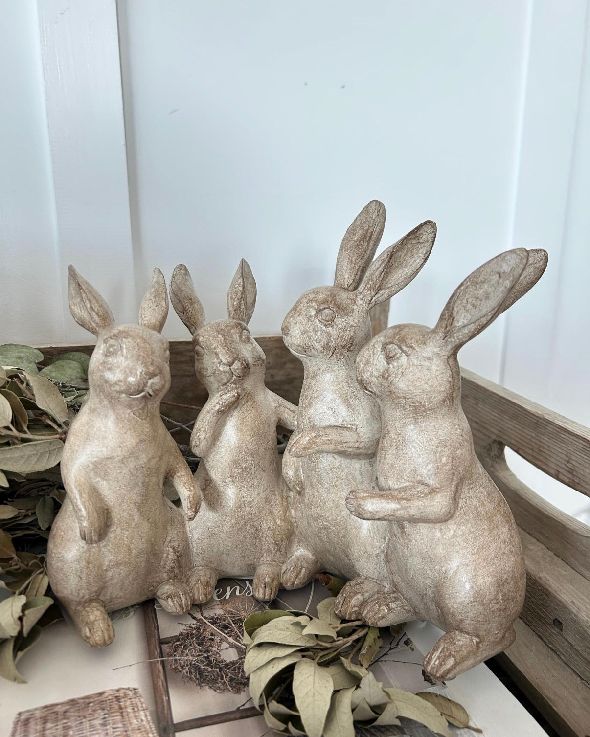 Niedliche Hasenfamilie