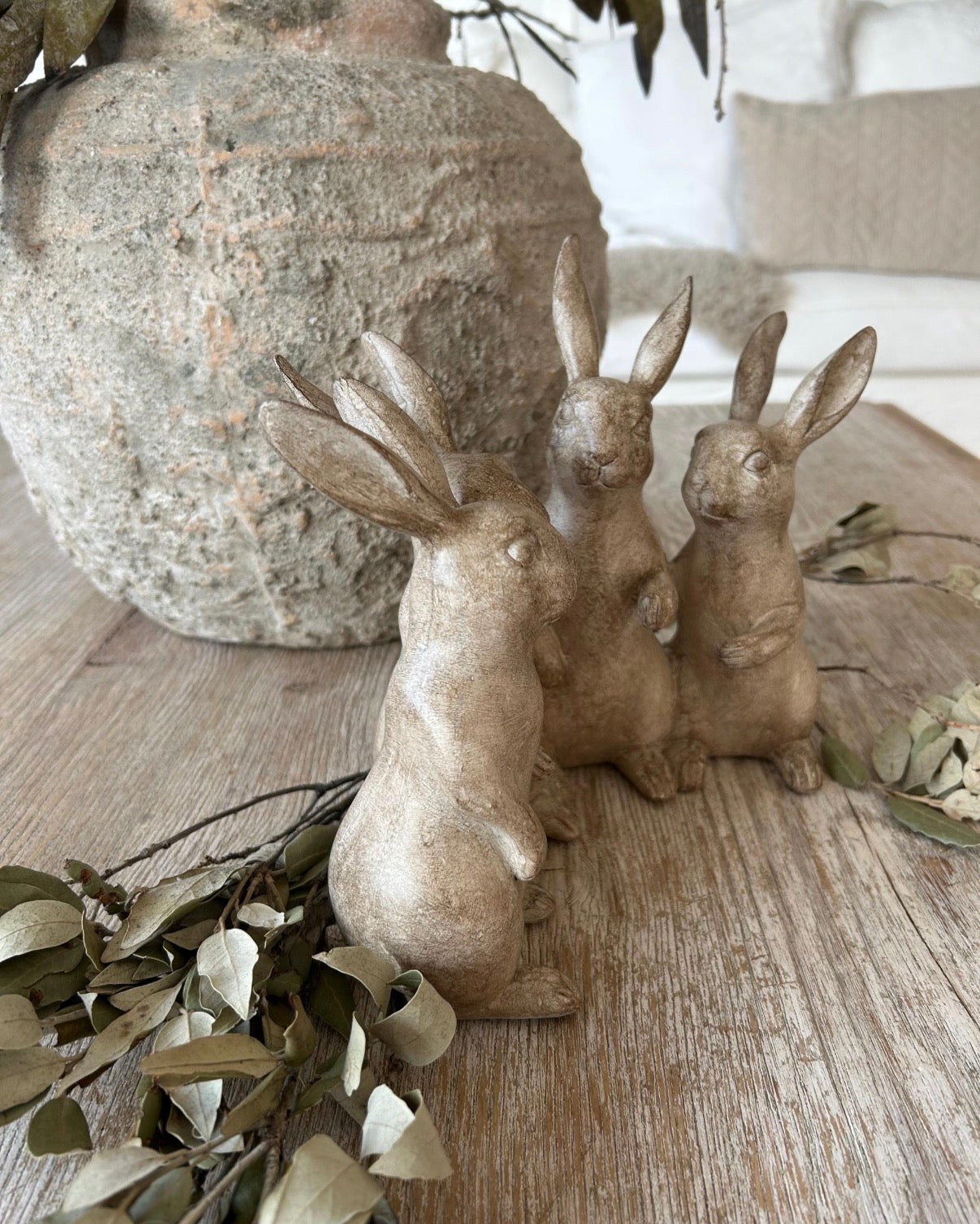 Niedliche Hasenfamilie