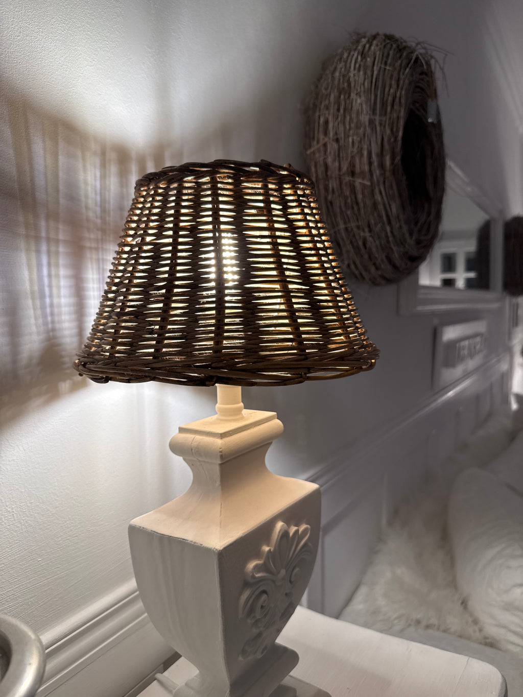 Rattan Lampenschirm klein
