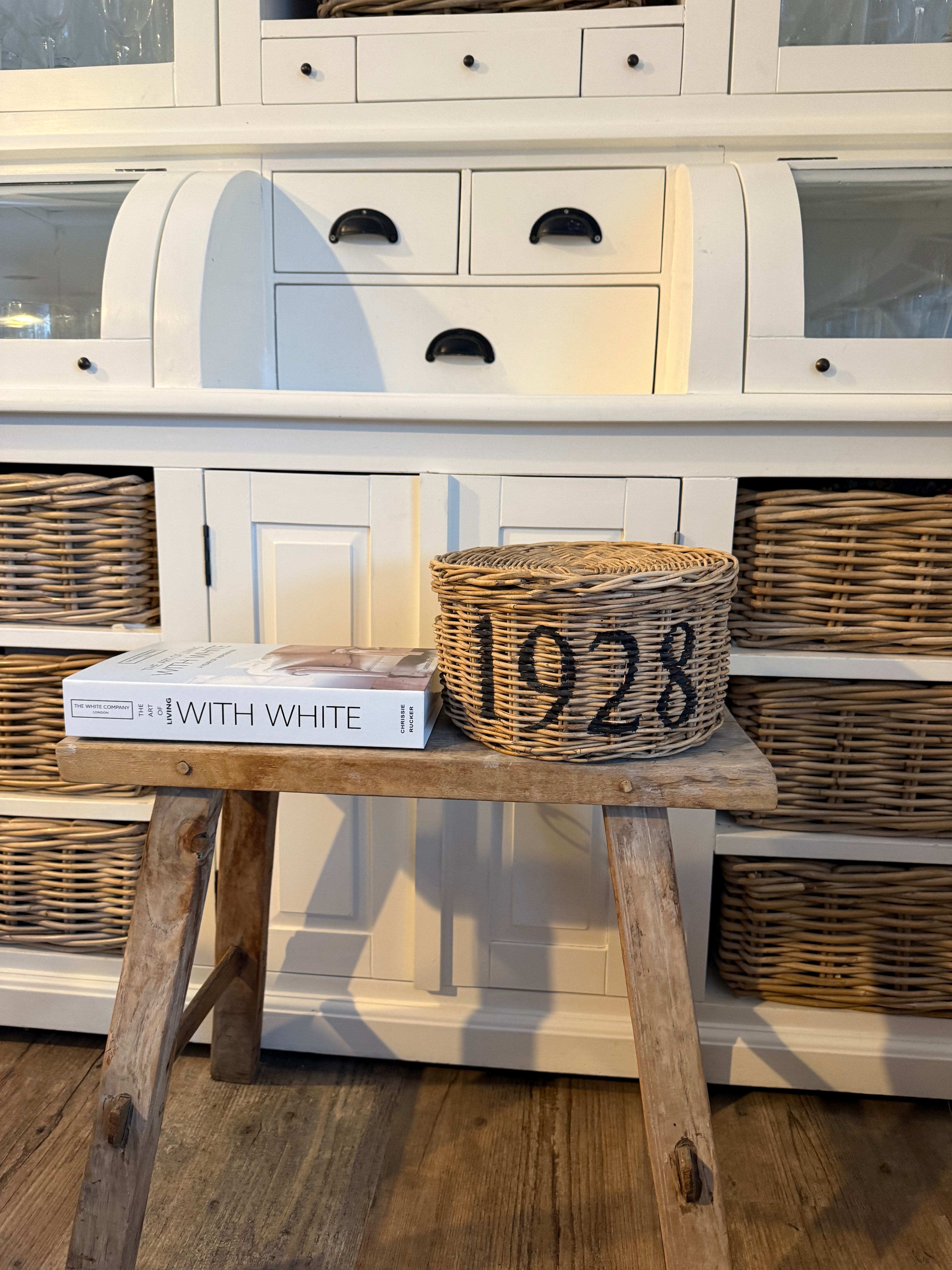 Rattan Korb mit Deckel