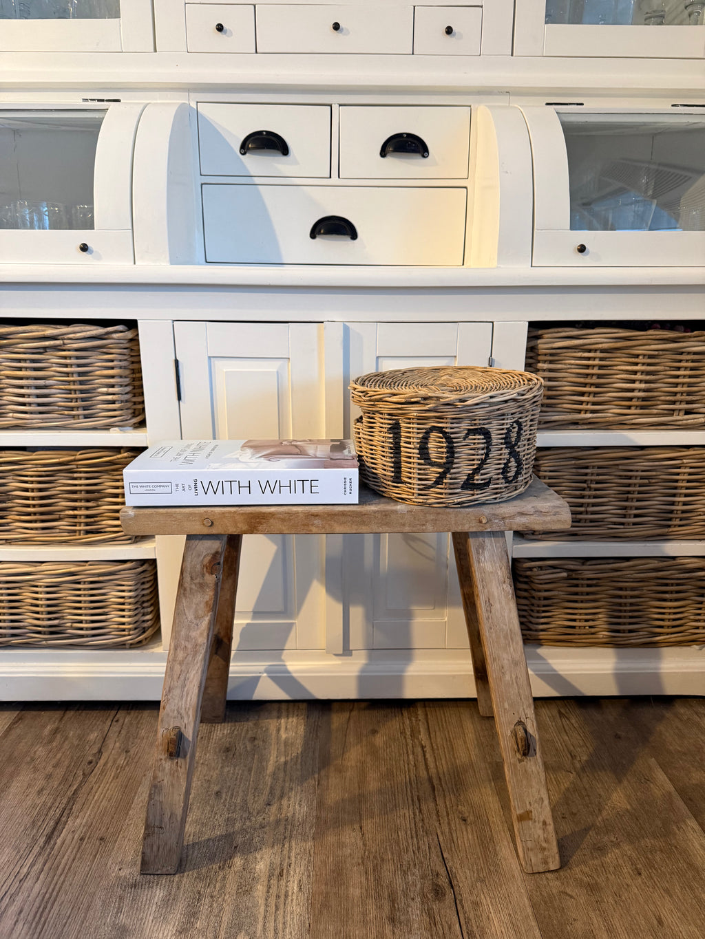 Rattan Korb mit Deckel