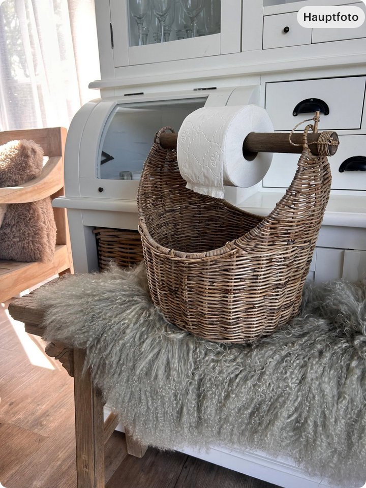 Rattan Rollenkorb