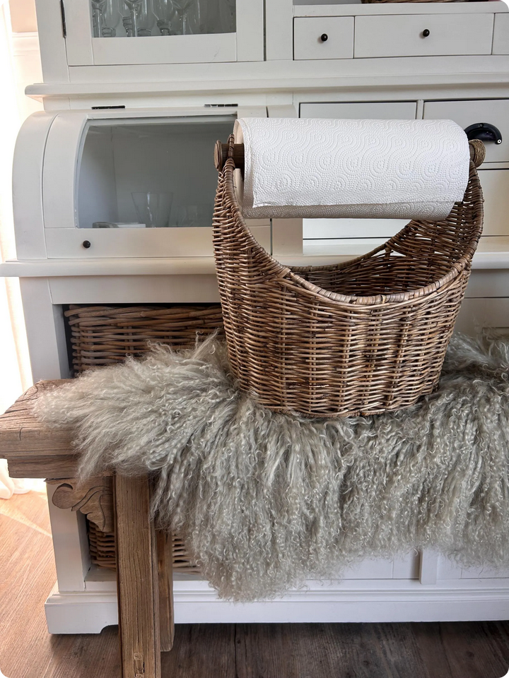 Rattan Rollenkorb